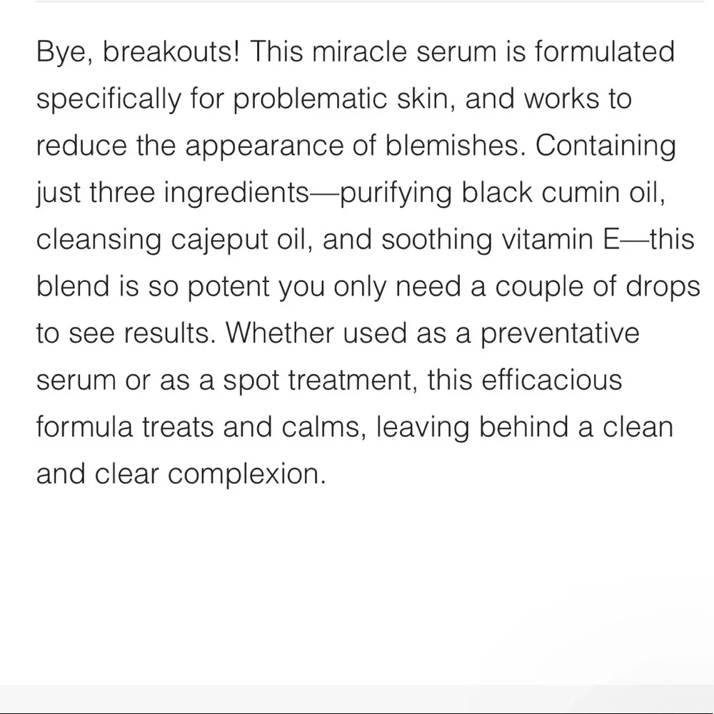 🌿 ODACITE Bl + C | PIMPLES Black Cumin + Cajeput SERUM CONCENTRATE
